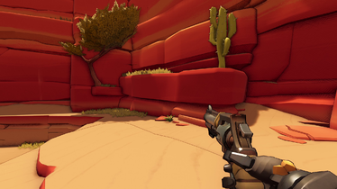 Firstperson view of the Bandito Gun